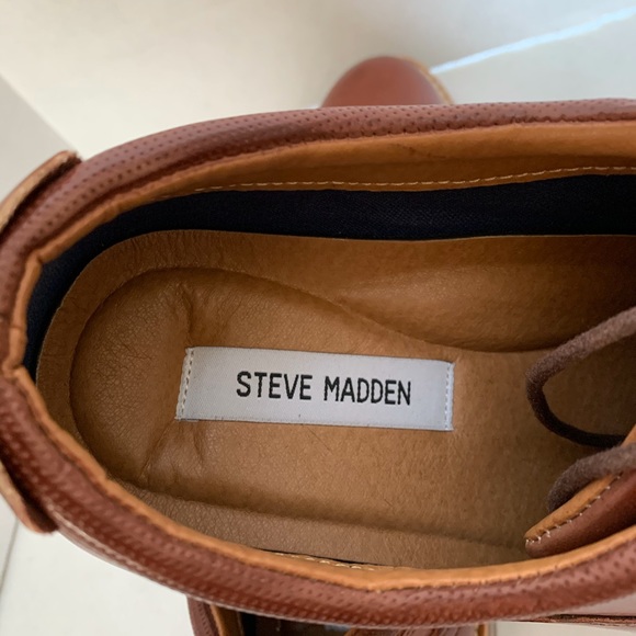 STEVE MADDEN Men’s “Poppy” Oxford. Cognac, Size 12 - Picture 6 of 8
